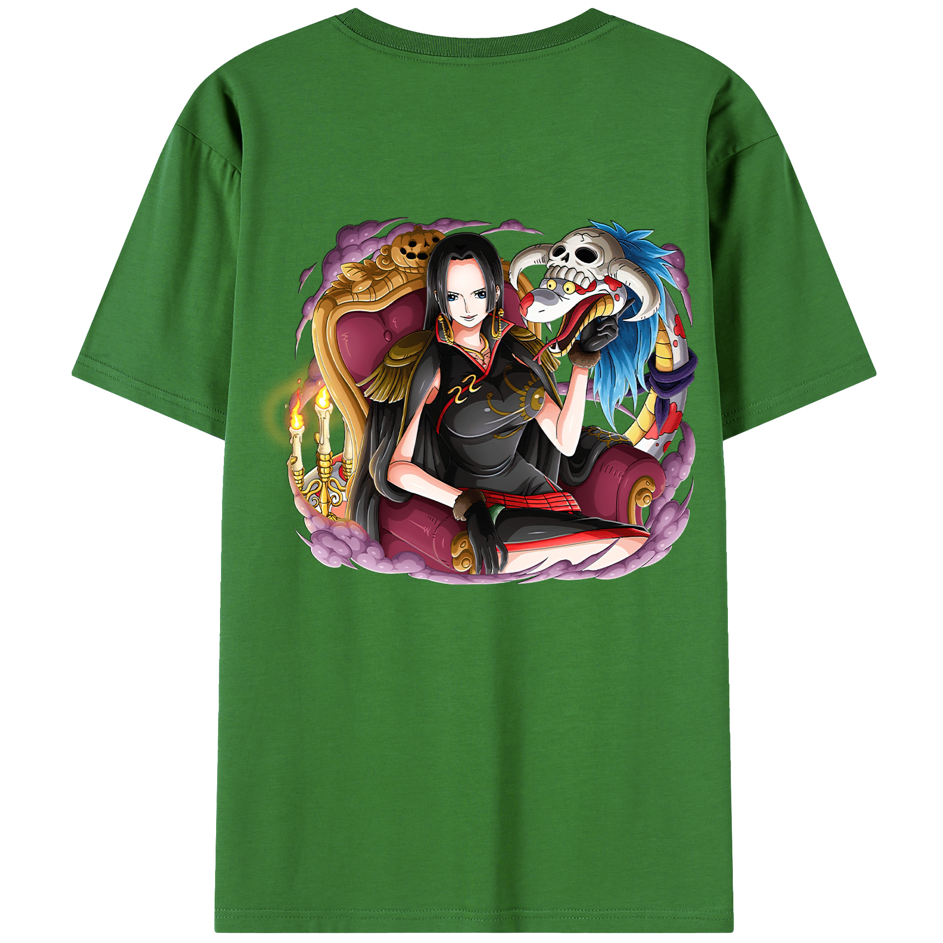 ワンピース ボア・ハンコック ONE PIECE Boa·Hancock レディース半袖Tシャツ(バックプリント)